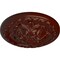 Ekena Millwork Acanthus Ceiling Medallion, Hand-Painted Brushed Mahogany, 11 3/8"OD x 2"P CM11ACBMF - alternate 2